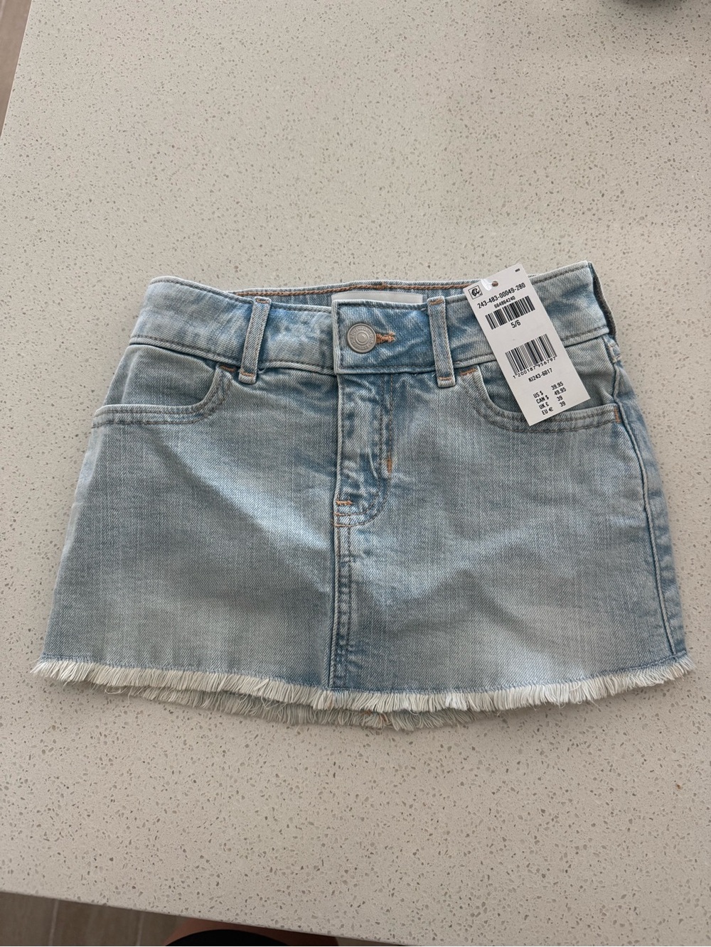 Abercrombie Kids Light Wash Denim Skirt for Kids